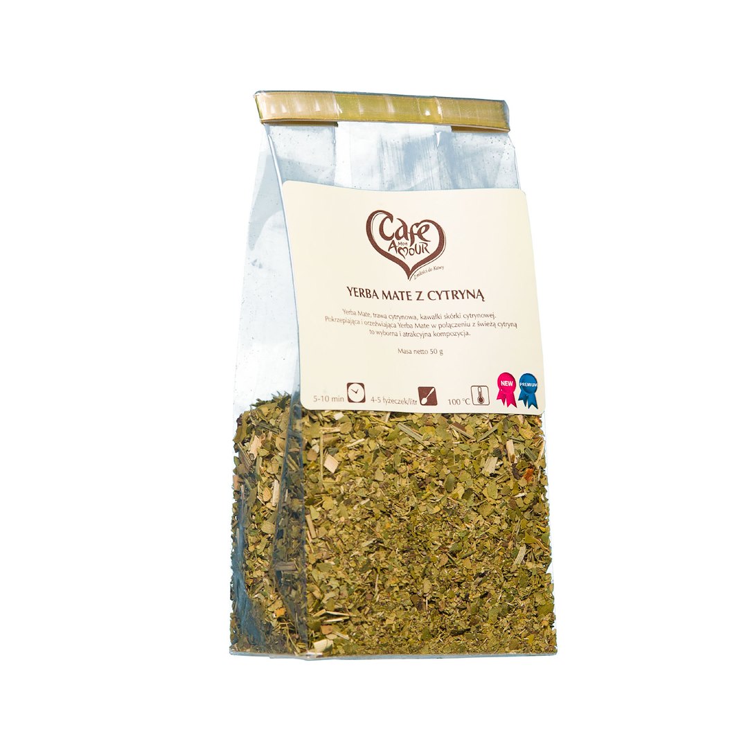 CAFE CREATOR Herbata zielona Yerba mate z cytryną 50g