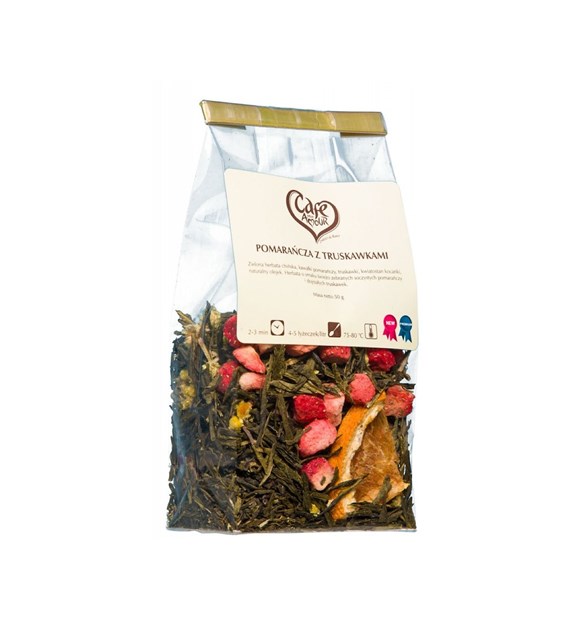CAFE CREATOR Herbata zielona Pomarańcza z truskawkami 50g