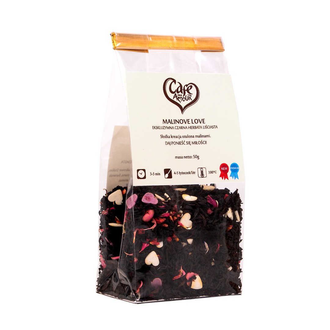 CAFE CREATOR Herbata czarna Malinove Love 50g