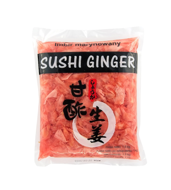 ASIA KITCHEN Imbir marynowany  różowy 1,5kg
