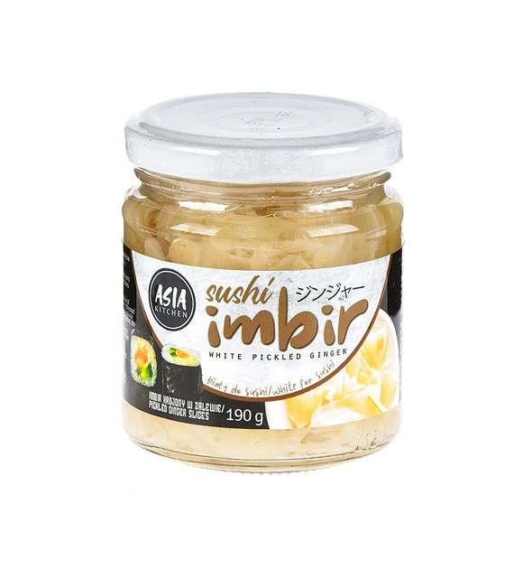 ASIA KITCHEN Imbir marynowany biały 190g