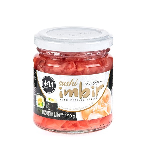 ASIA KITCHEN Imbir marynowany różowy 190g