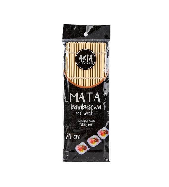 ASIA KITCHEN Mata bambusowa cienka 24 x 24cm