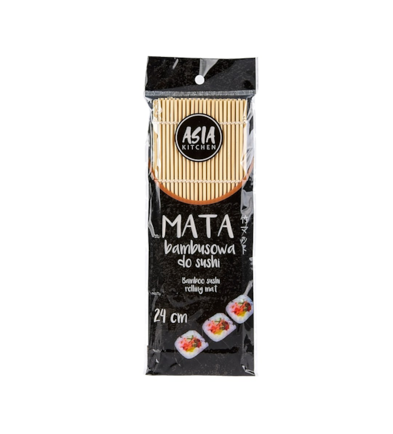 ASIA KITCHEN Mata bambusowa cienka 24 x 24cm