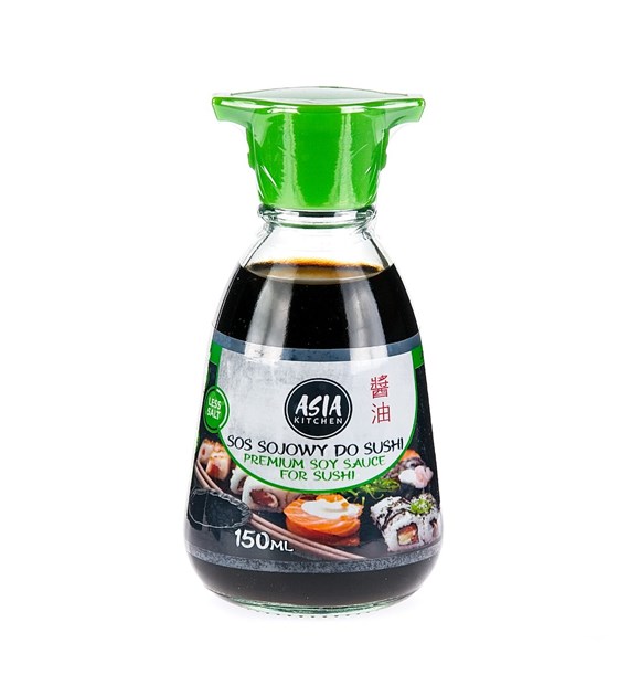 ASIA KITCHEN Sos sojowy Sushi Premium 150ml mniej soli bezglutenowy