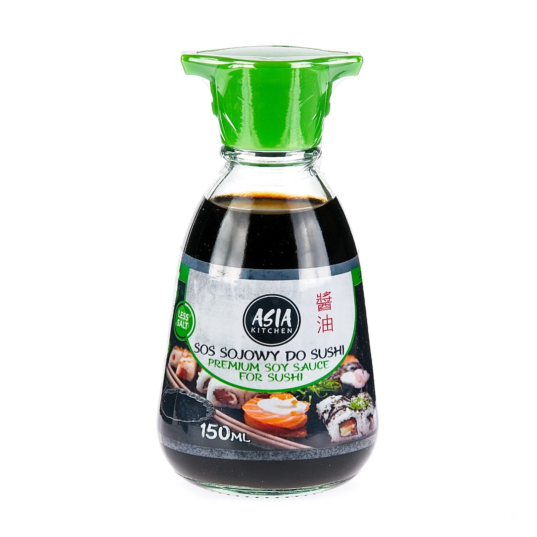 ASIA KITCHEN Sos sojowy Sushi Premium 150ml mniej soli bezglutenowy