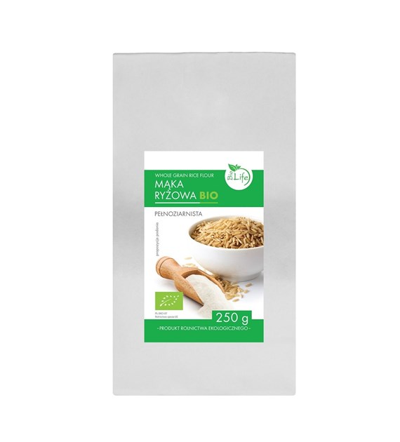 BIOLIFE Mąka ryżowa pełnoziarnista BIO 250g