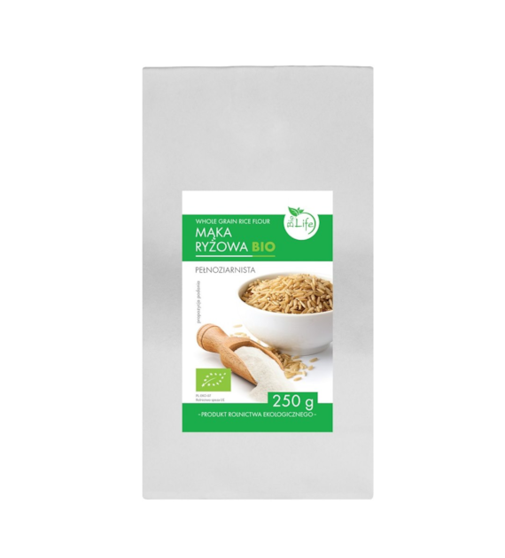 BIOLIFE Mąka ryżowa pełnoziarnista BIO 250g
