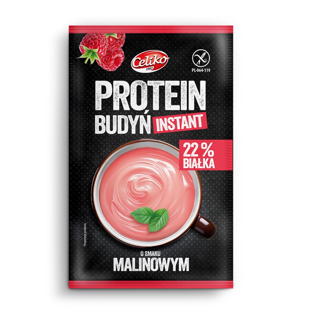 CELIKO Budyń proteinowy o smaku malinowym 40g