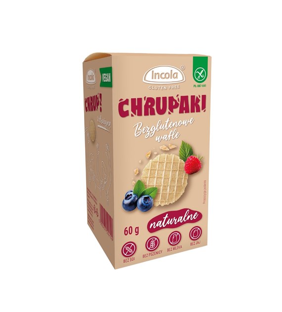 INCOLA Chrupaki naturalne bezglutenowe b/g 60g