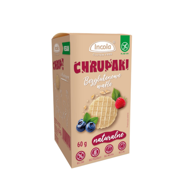 INCOLA Chrupaki naturalne bezglutenowe b/g 60g