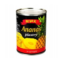M&K Ananas plastry w syropie 565g