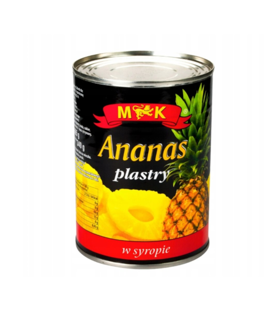M&K Ananas plastry w syropie 565g