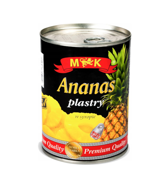 M&K Ananas plastry w syropie otwieracz premium 565g
