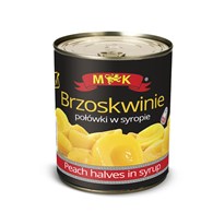 M&K Brzoskwinie połówki w syropie otwieracz premium 820g