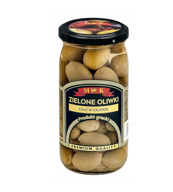 M&K Oliwki greckie zielone całe w zalewie 350g
