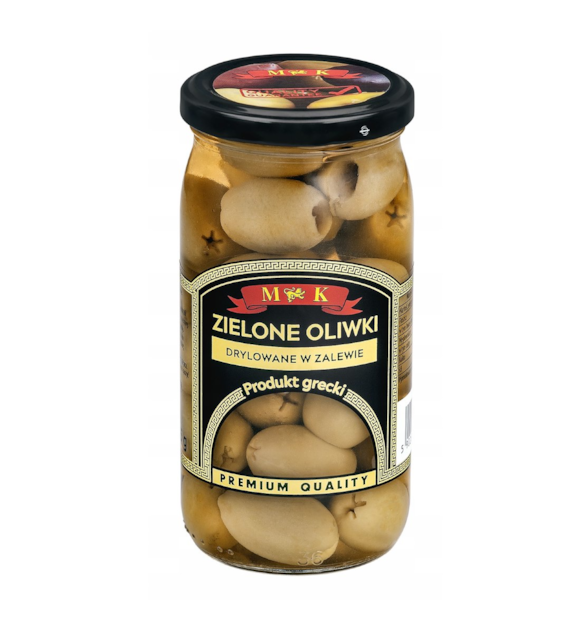 M&K Oliwki greckie zielone drylowane w zalewie 350g