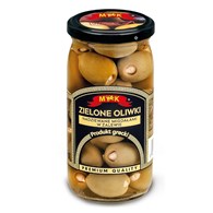 M&K Oliwki greckie zielone nadziewane migdałami w zalewie 350g
