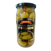 M&K Oliwki greckie zielone nadziewane pastą paprykową w zalewie 350g