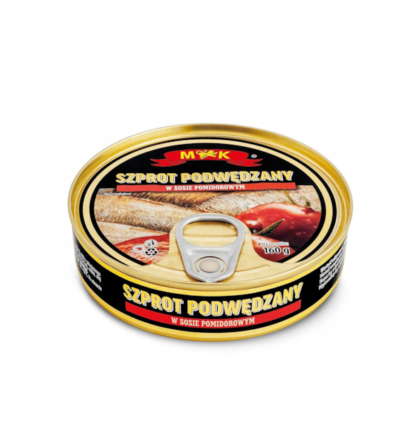 M&K Szprot podwędzany w sosie pomidorowym 160g