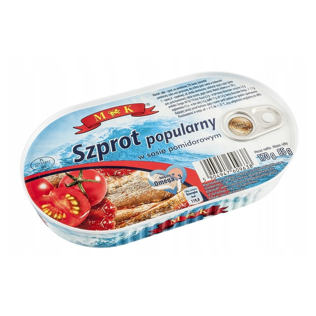 M&K Szprot popularny w sosie pomidorowym 170g