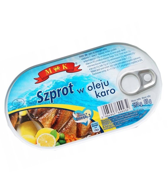 M&K Szprot w oleju karo 170g