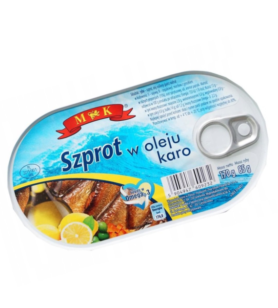 M&K Szprot w oleju karo 170g