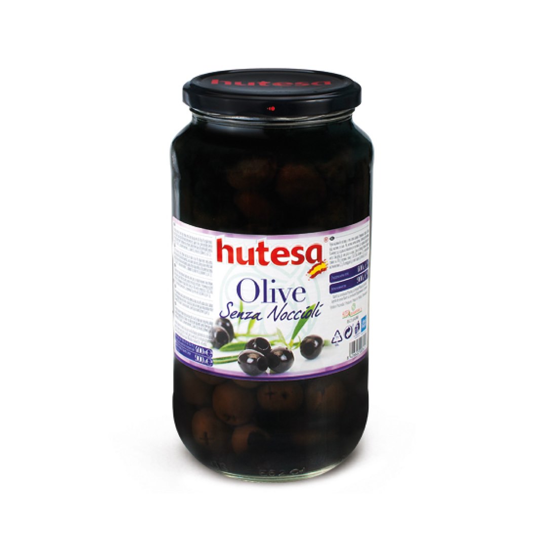 HUTESA Oliwki czarne bez pestek w zalewie 900g