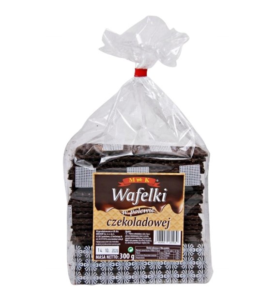 M&K Wafelki w polewie o smaku czekoladowym 300g