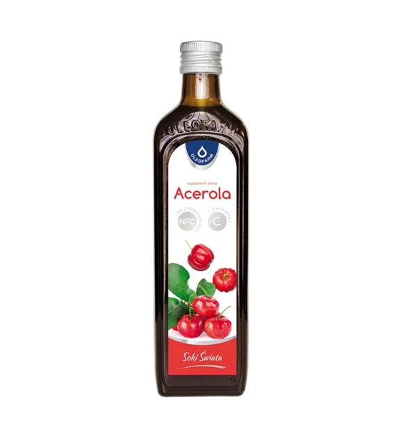 OLEOFARM Acerola z witaminą C sok 490 ml