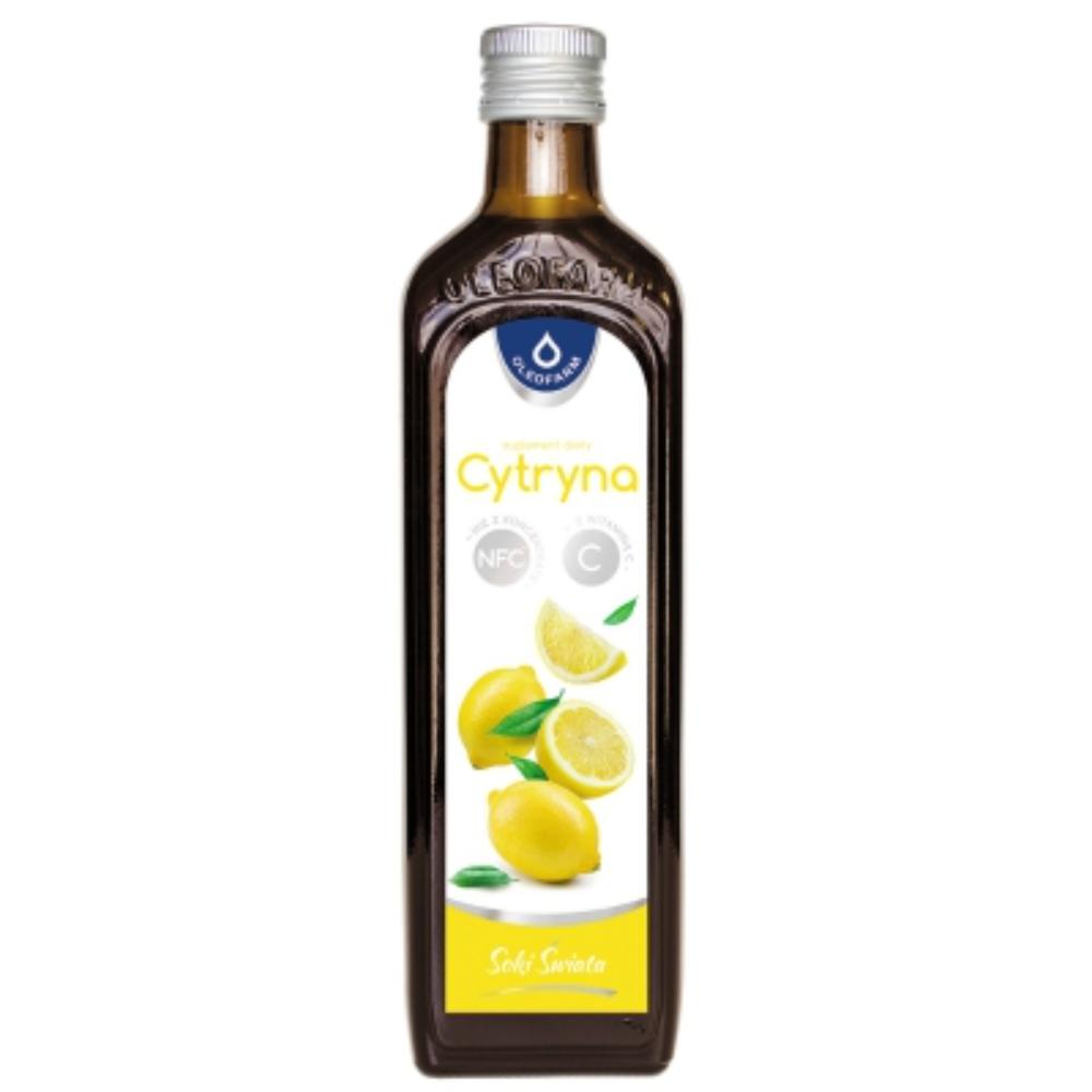 OLEOFARM Cytryna z witaminą C sok 490 ml