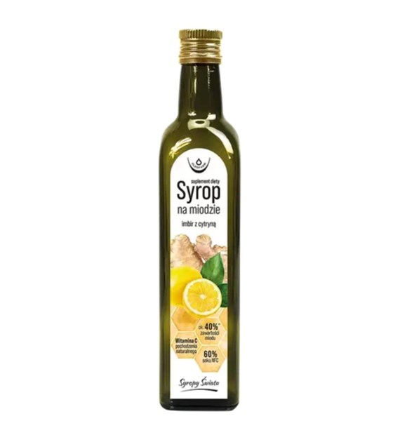 OLEOFARM Syrop na miodzie Imbir z cytryną 250 ml