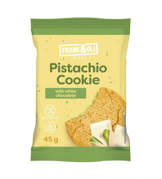 FRANK&OLI Pistachio Cookie With White Chocolate 45g