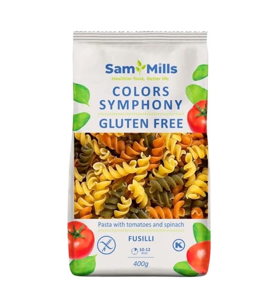 SAM MILLS Makaron bezglutenowy 3-kolorowy Świderek 400g