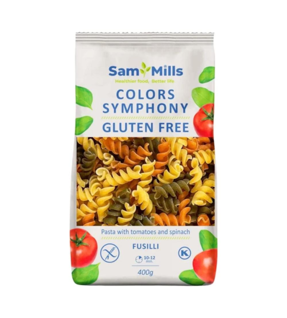 SAM MILLS Makaron bezglutenowy 3-kolorowy Świderek 400g