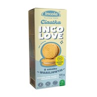 INCOLA Ciastka z kremem o smaku waniliowym bez cukru 125g