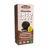 INCOLA Ciastka kakaowe z kremem o smaku waniliowym bez cukru 125g