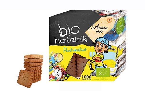 ANIA Herbatniki prostokątne BIO 100g