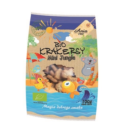 ANIA Krakersy mini jungle 100g BIO
