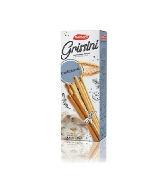 BARBERO Grissini Torinesi włoskie paluszki chlebowe klasyczne 125g