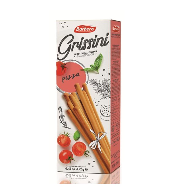 BARBERO Grissini Torinesi włoskie paluszki chlebowe pizza 125g