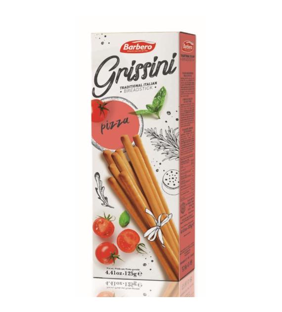 BARBERO Grissini Torinesi włoskie paluszki chlebowe pizza 125g