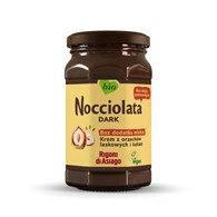RIGONI Nocciolata (bez laktozy) BIO - krem z orzechów laskowych (19,5%) i kakao (11%) bez dodatku mleka 250g