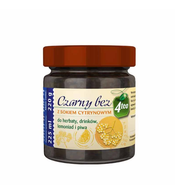 4TEA Czarny bez z sokiem cytrynowym 225 ml