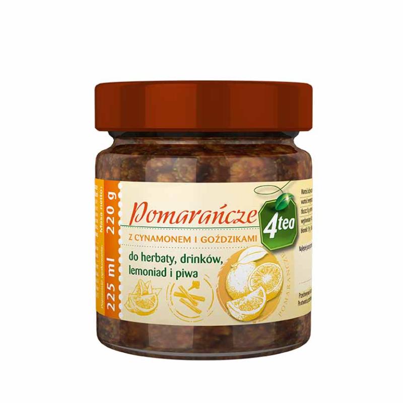 4TEA Pomarańcze z cynamonem i goździkami 225 ml