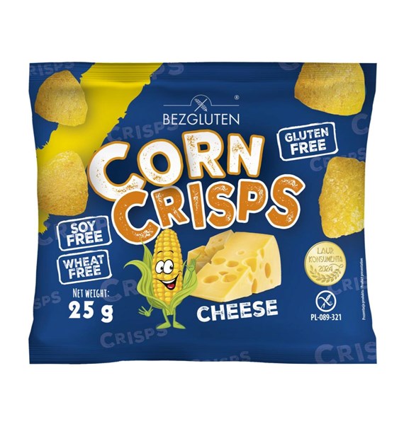 BEZGLUTEN Corn Crisps cheese bezglutenowe 25g