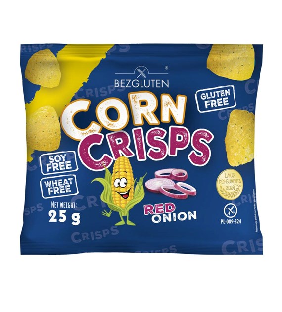 BEZGLUTEN Corn Crisps red onion bezglutenowe 25g