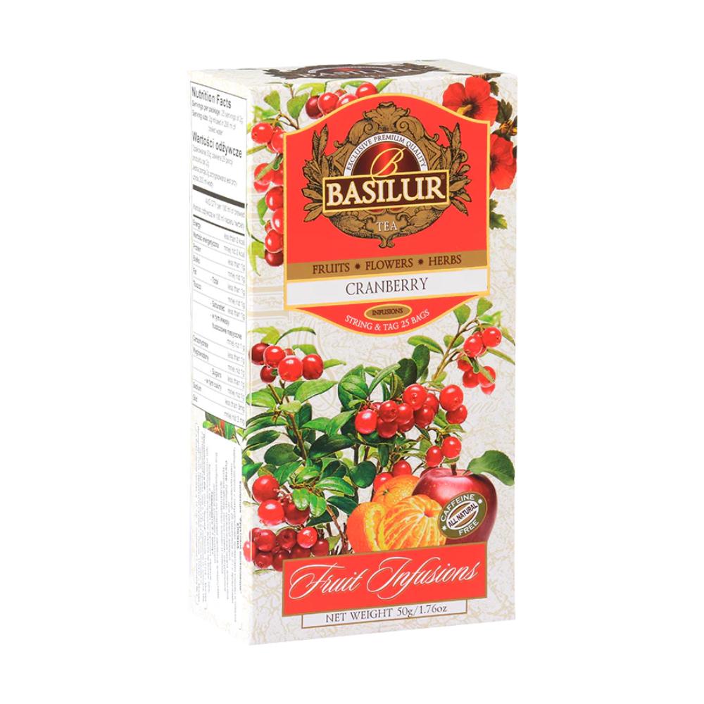 BASILUR Herbata - Cranberry 25x2g