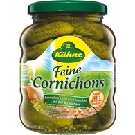 KUHNE Ogórki Korniszony Koktailowe 370ml