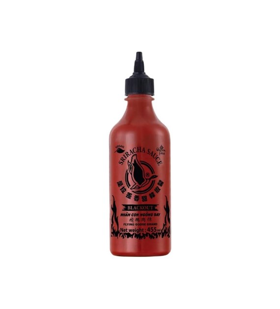 FLYING GOOSE Sos chilli sriracha black super hot 455 ml